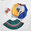 Hoodies Sweatshirts Children's Sweater 2023ins Autumn/Winter BC New Product Boys and Girls' Colorful Cartoon Pattern Plushed Warm Hooded Sweater T230907