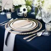 Platos de cristal europeo con incrustaciones de oro y perlas, plato para carne, ensalada, fiesta de boda, evento, decoración, vajilla, regalo