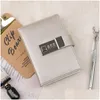 Notepads Wholesale Small Notepad A7 Notebook Journal With Lock Line Diary Agenda Planner Stationery Organizer Office School Sketchbook Dhhlj