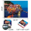 Andra leksaker Maxrenard Jigsaw Puzzle 1000 stycken för vuxna Cinque Terra Night View of Manarola Toy Home Wall Decoration Family Game Gift 230906