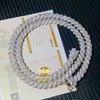 Stock Ready Vvs Ship Gra 18 Zoll 8 mm Hip-Moissanit mit zertifizierter Kette Diamond Iced Rope Out Hop Ctocd