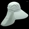 Cappelli a tesa larga Foliumpiniae Cappello da sole solido Protezione estiva per il collo sottile Arrampicata all'aperto