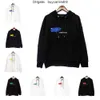 Designerkleding Mode Sweatshirts Palmes Angels Broken Tail Shark Letter Flock Borduren Losse Ontspannen Heren Dames Trui met capuchon Casual Pullover jas 4ANL