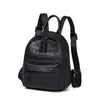 School Bags 2023 Fashion Genuine Leather Large Capacity Travel Backpack Schoolbag Computer Bag Women's