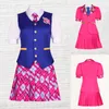 Urban Sexy Dresses Women Play Play Princess Suital Halloween Ladies Ladies Shirt Serip Skirt Slim Fit Plateed Under Twlar Party 230906