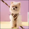 Köpek yaka taslaklar tasarımcı köpek koşum taslakları küçük köpekler için klasik mektup desen yelek ile ayarlanmış, köpek yavrusu harnes otryw'de ayarlanabilir adım