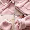 Down Coat 3 4 6 8 10 Years Girls Jacket Autumn Winter Warm Coat For Girls Christmas Outwear Cute Plush Children Clothing R230905