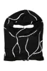 Bonnet / Skull Caps Américain Géométrique Impression Y2K Masque Thermique Harajuku Street Automne / Hiver Masque De Fête Tricoté Chapeau De Femmes Hip Hop Balaclava Chapeaux x0907