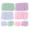 Acessórios 8 Pcs Pulseira Flanela Pulseiras Conjunto Scrunchies Lavando Rosto Spa Washband Toalhas Menina