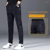 Herren Jeans Mode Designer Denim Hosen Slim Fit Elastische Taille Harem Boyfriend Cowboy Für Männer