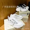 Shoes Canvas Spring/summer Ins Letter Thick Sole Original Standard Couple Lace Up Small White