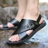 Summer Men Sandals S mole de fundo duplo use a pele casual de praia e chinelos de onda versão coreana ue bandeirinho verion