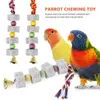 Andere Vogelbedarf 4 Stück Papagei Kauspielzeug Schnabel Schleifstein mit Glöckchen für Kauspielzeug Sittich Nymphensittich Hamster