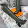 Boots 2023 designer women over the knee boots lady sexy pointedtoe pumps style high heels Womens boot ankle short booties luxury chelsea booty red bottoms lipstick he