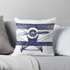 Pillow Vintage Airplane - Born To Throw Cover Luxury