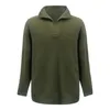 Men's Hoodies Fashionable Solid Color Casual Pullover Long Sleeved V Neck Chef Coat Men Mid Length Coats For Trench