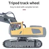 ElectricRC Car RC ExcavatorBulldozer 120 24GHz 11CH RC Construction Truck Engineering Vehicles with Light Music Christmas Gift Toys for Kids 230906