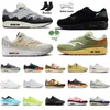 Top Patta 1 Jack 87 Correndo Tênis Mens Mulheres Sean Wotherspoon Ondas Ruído Aqua Monarch Barroco Marrom PRM Barely Volt Outdoor Sneaker Vapores Sapatos Tamanho Eur 45