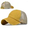 Casquettes de balle lavées casquette de baseball chapeau de prêle marée européenne et américaine bord incurvé net sports de plein air soleil pour hommes femmes