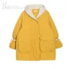 Women's Trench Coats Thick Women Parkas Students 2023 Winter Korean Loose Preppy Style Female Outwear