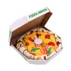 Creatieve modeliefhebbers voor heren Kerstcadeaudoossokken Kerstsokken pizza midtube katoenen sokken