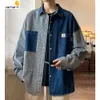 Hommes Carharts Designer Mode Nouveau Haute Qualité Automne Nouveau Port Vent Lâche Tendance Denim Chemise À Manches Longues Manteau Hommes Et Femmes Porter Classique