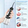 Irrigatori orali INSMART Irrigatore orale Flosser dentale Sbiancamento dei denti Impermeabile portatile Getto d'acqua dentale Filo interdentale 300ML Detergente L23125