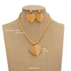 Necklace Earrings Set Dubai Gold Color Jewelry For Women Plated African Charm Wedding Ethiopian Arabic Hand Luxury