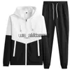 Men's Tracksuits Custom Men Tracksuit Jacket+Pants Fashion Harajuku Sportswear Homme Jogging Set Streetwear x0907