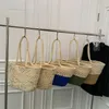 Marsupi Cestino da spiaggia Borsa estiva Borsa di paglia Ffashion Bbags Grande spalla in rattan Borse intrecciate a mano di grande capacità