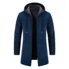 Herrenjacken TPJB Autumn Street Long Hip Hop Coats Mode männliche Kapuzejacke