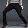 Мужские джинсы мужские большие размеры 38 40 тонкие узкие эластичные прямые классическая версия простых черных джинсовых брюк мужская брендовая одежда