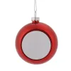 Kerstversiering Plastic Bal Hangende Ornament 6cm 8cm Sublimatie Lege Kerstboom Hanger Oranment Vakantie Bruiloft Feestdecoratie G0907