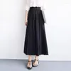 Skirts Long Whom Summer Of Big Yards A Word Show Thin Section Tall Waist Full-skirted Dress