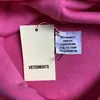 Sweats à capuche pour hommes Sweatshirts 2023 Automne Hiver Top Qualité VTM Pulls Vintage Washed Pink I Got Lucky Sweat à capuche pour hommes femmes avec étiquettes T230907