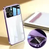 Fashion Clear Full Lens Protection Phone Case för iPhone 15 14 13 12 11 Pro Max Plus XR XS Max X 7 8 Plus pläteringsfall täcker