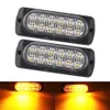 12 LED Strobe تحذير ضوء رخيصة الشبكة الشبكية وميض Lightbar شاحنة سيارة منارة مصباح العنبر مرور الضوء 12V 24V ضوء السيارة