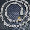 6mm Miami Diamond Women Men Aaaaa Zircon Cuban Link Chain 925 Solid Silver Iced Out Zircon Chocker Hip-hop Necklace Iuwwp