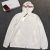 Giacca firmata Monc Windbreaker, giacca con cappuccio, giacca da velocista per esterni, giacca leggera con protezione solare, giacca primaverile e autunnale