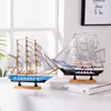 Decorative Objects Figurines Wooden Sailboat Model Office Living Room Decoration Crafts Nautical Decoration Creative Model Home Decoration Birthday Gift 230906