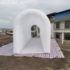 Tente Tunnel gonflable personnalisée pour fête, couverture arquée avec tapis blanc pour décoration ou activités extérieures