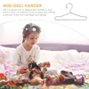 Cintres 20 pièces Mini bébé poupées cintre tissu métal vêtements accessoires porte-vêtements porte-robe