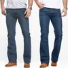Men S Jeans Męskie But Cut Lekko rozszerzone szczupłe czarne czarne spodnie Designer Klasyczne męskie dżinsowe spodnie 230906