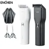 Máquinas de afeitar eléctricas ENCHEN Boost Hair Clipper para hombres Niños Inalámbrico USB Recargable Clipper Máquina cortadora con peine ajustable 230906
