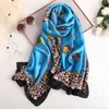 Schals 180 * 90 cm Luxusmarke Frauen Sommer Seidenschals Schal Dame Wrap Weiche Weibliche Europa Designer Strand Bandanna Foulard Schalldämpfer Pareo 230907