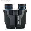 Teleskop Portable 12x25 Binocular Telescope Black HD Waterproof Outdoor Camping Vandring Hunting Binoculars Q230907