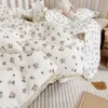 Quilts Couverture florale vintage matelassée en mousseline de coton pour tout-petits -Rose 120x150cm 230906