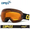 Gafas de esquí COPOZZ Marca Gafas de esquí profesionales Lentes de doble capa Antifog UV400 Gafas de esquí grandes Esquí Snowboard Hombres Mujeres Gafas de nieve 230906