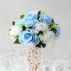 Dekorativa blommor mittstycken Bouquet Auditorium Artificial Silk Flower Ball Balls Roman Column Home Decor