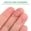 Lampes suspendues Accessoires de lampe en cristal DIY Bague à billes Perles octogonales Pièces de connecteur Goutte